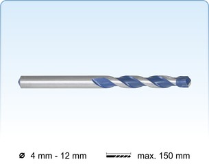 Multipurpose drill bits with centring point