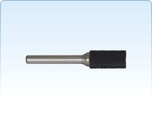 TC + TiAlN burrs - Cylindrical shape with end cut