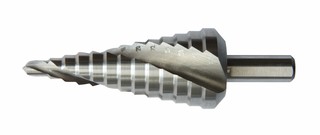 Step drill OREN with spiral flute, HSS 6-30 mm, 2 mm steps