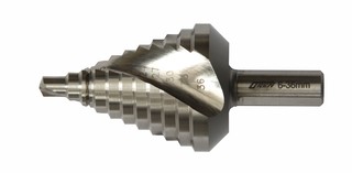 HSS Stufenbohrer mit Spiralnute 6-36 mm, Steigerung 3 mm
