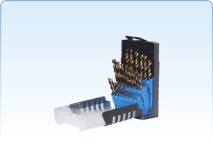 Drill bit sets for metal, DIN 338 ground, HSS-Co. 5 %