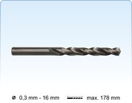 Vybrusované vrtáky kobaltovej (HSS-Co 5%), štandardná dĺžka, DIN 338